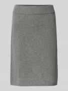 Christian Berg Woman Knielanger Strickrock aus reiner Wolle in Mittelg...