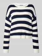 Review Strickpullover mit Rundhalsausschnitt in Marine, Größe L