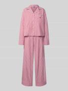 Polo Ralph Lauren Pyjama mit Reverskragen in Rot, Größe L