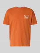 Tommy Jeans Relaxed Fit T-Shirt aus reiner Baumwolle in Orange, Größe ...