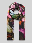 Fraas Seidenschal mit floralem Allover-Print Modell 'Botanik' in Black...
