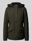Gil Bret Steppjacke mit Kapuze und Pattentaschen in Oliv, Größe 36