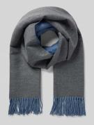 Kurt Beines Schal mit Fransen in Blau, Größe 1