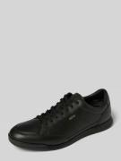 BOSS Low Top Sneaker aus echtem Rindsleder Modell 'NITAN' in Black, Gr...