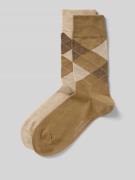 camano Socken mit elastischem Rippenbündchen im 2er-Pack in Beige, Grö...