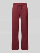 Gina Tricot Straight Fit Sweatpants mit Tunnelzug in Bordeaux, Größe S