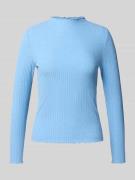 Only Slim Fit Langarmshirt mit Viskose-Anteil Modell 'LEMMA' in Hellbl...