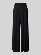 Rinascimento Wide Leg Stoffhose mit Raffungen in Black, Größe L