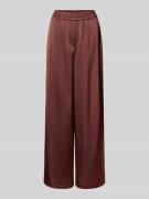 HUGO Relaxed Fit Weite Hose aus Satin in Schoko, Größe 32