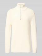 MCNEAL Strickpullover mit Troyer-Kragen in Ecru, Größe XXXL