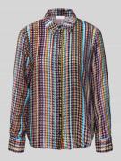 Rich & Royal Hemdbluse aus Baumwoll-Seiden-Mix in Black, Größe 40