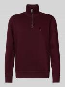 Tommy Hilfiger Pullover aus Baumwoll-Mix in Bordeaux, Größe L