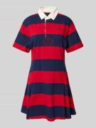 Polo Ralph Lauren Polokleid mit Logo-Stitching in Rot, Größe L