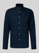 Marc O'Polo Regular Fit Freizeithemd aus reiner Baumwolle in Marine, G...