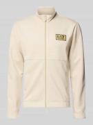 EA7 Emporio Armani Sweatjacke mit Zweiwege-Reißverschluss in Sand, Grö...