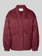 YAS Steppjacke mit Eingrifftaschen Modell 'TUCCO' in Bordeaux, Größe 3...