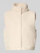 Only Regular Fit Weste in Teddyfell-Optik Modell 'SANDRA' in Beige, Gr...