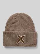 Unio Beanie mit Kaschmir-Anteil in Taupe, Größe 1