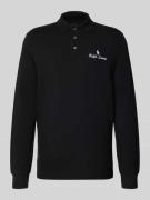 Polo Ralph Lauren Classic Fit Poloshirt mit Label-Stitching in Black, ...