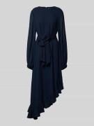 Essentiel Antwerp Figurumspielendes Maxikleid mit asymmetrischem Rüsch...