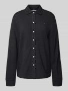 Tommy Hilfiger Regular Fit Langarmbluse aus reiner Baumwolle in Hellgr...