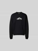 Dsquared2 Sweatshirt mit gerippten Abschlüssen in Black, Größe L