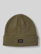 Jack & Jones Beanie mit Label-Detail in Khaki, Größe 1