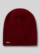 Seeberger Beanie aus reinem Kaschmir in Bordeaux, Größe 1