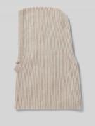 Seeberger Balaclava aus reinem Kaschmir in Strick-Optik in Stein, Größ...