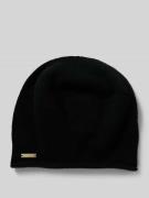 Seeberger Mütze aus reinem Kaschmir in Black, Größe 1