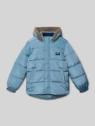 s.Oliver RED LABEL Regular Fit Steppjacke mit Label Patch in Rauchblau...