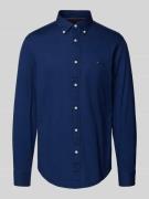 Tommy Hilfiger Slim Fit Freizeithemd aus Baumwoll-Mix in Marine, Größe...