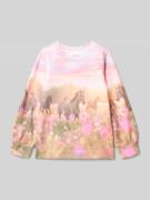 s.Oliver RED LABEL Regular Fit Sweatshirt mit Baumwoll-Anteil in Rosa,...