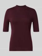 comma Strickpullover aus Viskose-Mix mit 1/2-Arm in Bordeaux, Größe 36