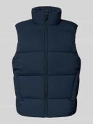 Tom Tailor Denim Regular Fit Outdoorwesten mit Stehkragen in Dunkelbla...