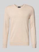 Christian Berg Men Strickpullover aus Woll-Mix mit V-Ausschnitt in San...