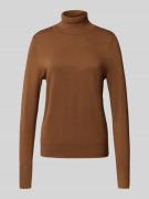 Christian Berg Woman Rollkragenpullover aus Viskose-Mix in Cognac, Grö...
