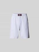 Marni Relaxed Fit Boxer mit Logo-Patch in Hellblau, Größe 48