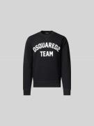 Dsquared2 Sweatshirt mit gerippten Abschlüssen in Black, Größe L