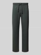 BOSS Regular Fit Sweatpants aus Baumwoll-Mix in Schilf, Größe L