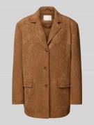 LeGer by Lena Gercke Longblazer mit Knopfleiste in Cognac, Größe 34