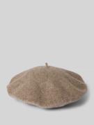 Loevenich Baskenmütze aus reiner Wolle in Taupe, Größe 1