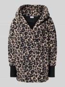 Noisy May Regular Fit Mantel aus Kunstfell Modell 'Cuddle' in Mittelbr...