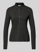 Marc O'Polo Regular Fit Langarmbluse aus Viskose-Mix in Dunkelgrau, Gr...