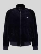 Gant Jacke aus Cord mit Stehkragen und Label-Stitching in Dunkelblau, ...