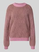 Fynch-Hatton Strickpullover aus Alpaka-Mix mit Rundhalsausschnitt in R...