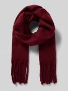 Kurt Beines Schal mit Fransen in Bordeaux, Größe 1