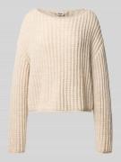 Drykorn Strickpullover mit Rundhalsausschnitt Modell 'IMENY' in Sand M...