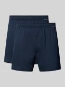 Schiesser Boxershorts mit elastischem Bund im 2er-Pack in Marine, Größ...
