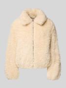Levi's® Jacke mit Reißverschluss Modell 'ELLE' in Ecru, Größe L